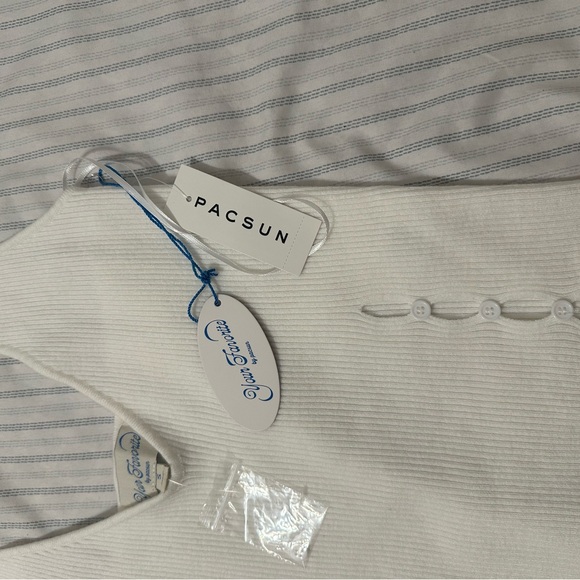 PacSun sweater Ribbed Button Tank - Picture 5 of 9